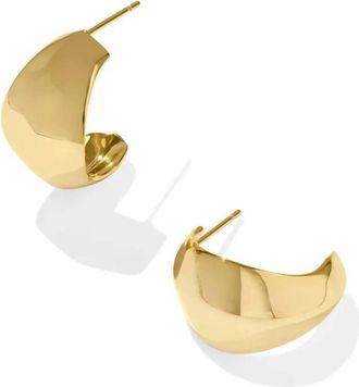 Kendra Scott Womens Krista Metal Hoop Earrings In Gold
