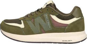 Woden Rigmor Open Mesh - Dames - Sneakers - Groen - 42 EU - Leer - Schoenen