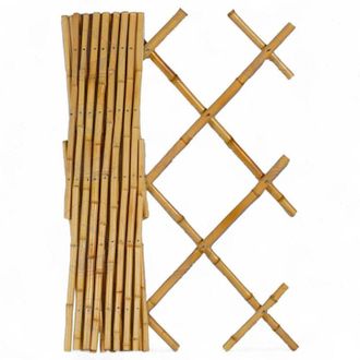 No Brand Traliccio in canne di bamboo estensibile per terrazze e balconi - 200xH200 cm