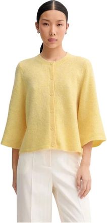 Munthe Nabilla Cardigan - Dames - Vesten - Geel - XS - Wol - Truien & Vesten
