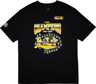 Li-Ning Liaoning Flying Leopards CBA Championship T-shirt Black ATSSC39-1
