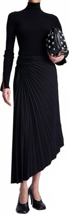 A.L.C. Tracy Tailored Midi Skirt In Black