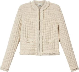 Isabel Marant Tweed Jassen - Dames - Blazers - Beige - M - Tweed - Jassen