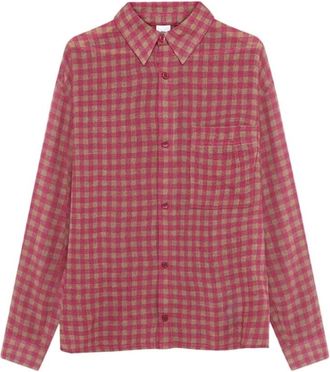 Won Hundred Camicia Mason a Quadri - - Shirts - Uomo - Rosso - S