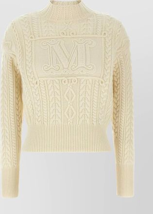 Max Mara miranda high neck cable knit sweater