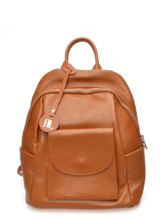 Anna Luchini Brown Rundleer Tas