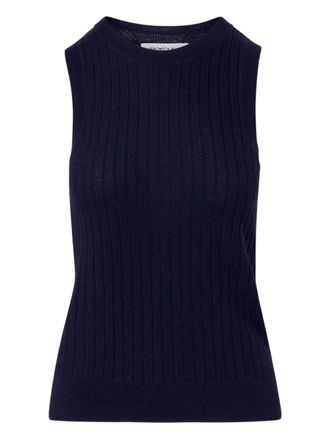 Veronica Beard Ribgebreide tanktop - Blauw