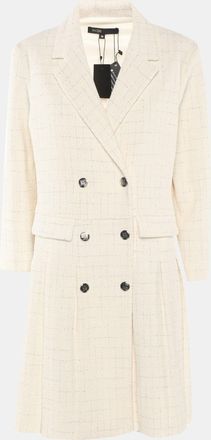 Maje Cream/silver Tweed Dress