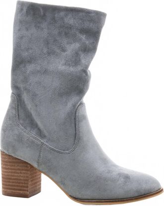 Corkys Footwear Womens Wicked Slouch Ankle Faux Suede Boots In Grey
