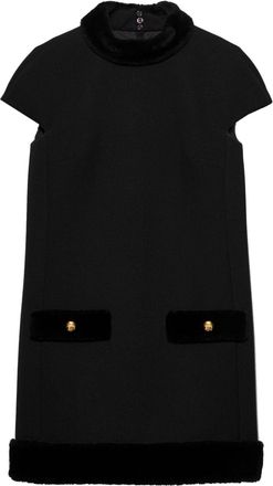 Prada Abito corto in natt&eacute; - Nero