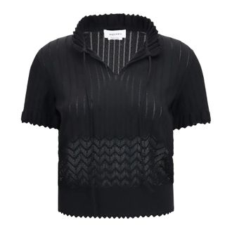 Alexander McQueen Top de punto Pointelle - Knitwear - Mujer - Negro - M