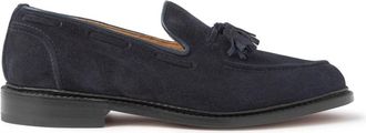 Trickers Suede Tassel Loafers - Heren - Loafers - Blauw - 43 EU - Su&egrave;de - Schoenen