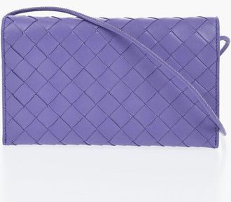 Bottega Veneta Woven Leather Wallet with Strap size One Size