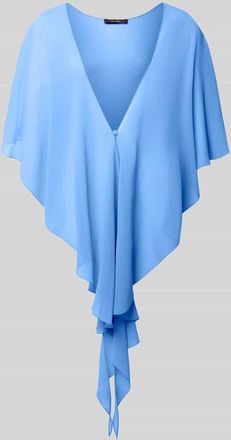 Vera Mont Stola aus Chiffon mit Knopfverschluss in Hellblau, Gr&ouml;&szlig;e L