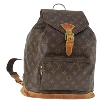 Louis Vuitton Pre-owned Backpacks, female, Brown, Size: ONE SIZE Pre-owned Monogram Backpack