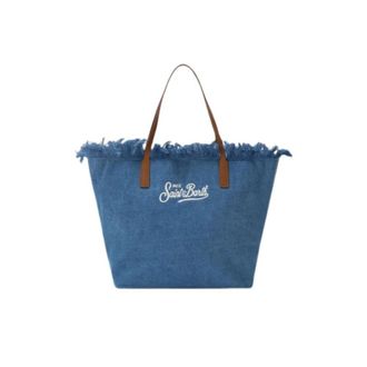 Saint Barth Tote Bags, female, Blue, Size: ONE SIZE Tote Bag