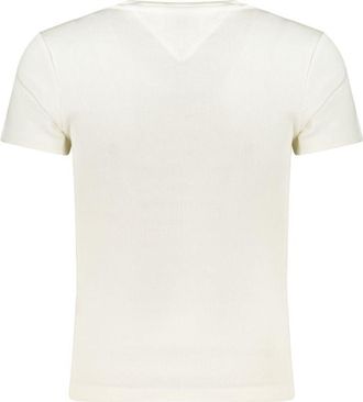 Tommy Hilfiger Logo-Embroidered Cotton T-Shirt - White