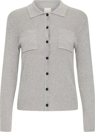 Ichi Mujer, Jerseys, Gris, Talla: L