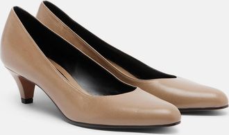The Row Ornella leather pumps