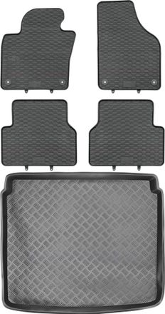 OEM Juego De Alfombrillas De Goma Para Coche Y Maletero Para Volkswagen Tiguan I Suv (2007-2016)
