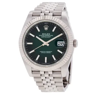 Rolex Datejust Automatic Green Dial Mens Watch M126334-0034