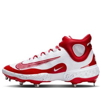 Nike Alpha Huarache Elite 4 Mid White University Red FD2744-106