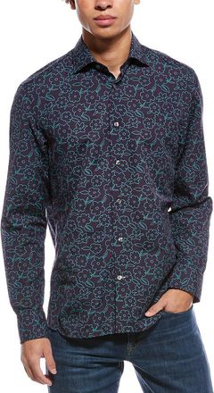 Robert Talbott Reynolds Floral Linen-Blend Shirt