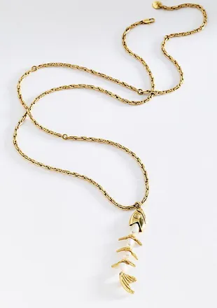 Alemais Calypso Pearl Fish Necklace