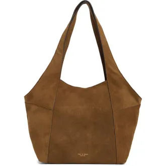 Rag & Bone Small Brayton Suede Shopper in Golden Brown at Nordstrom