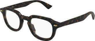 Bottega Veneta Pantos Eyeglasses - Heren - Brillen - Bruin - 48 MM - Accessoires