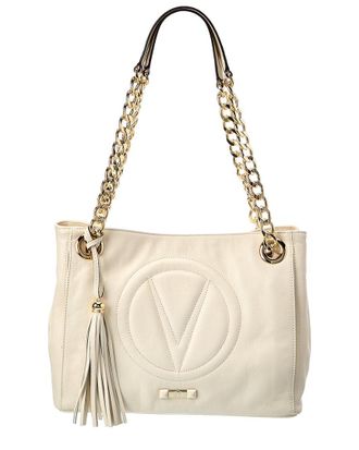 Mario Valentino Luisa Signature Leather Shoulder Bag