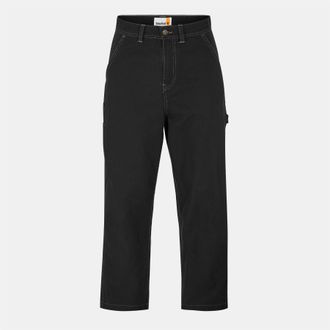 Timberland Herenbroek van canvas met rechte pijpen (Zwart)