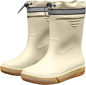 Generic Mens Waterproof Anti-Slip Thick Bottomed Kitchen Rain Boots Fishing Shoes Wear-Resistant Shoes