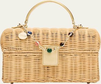 Judith Leiber Isla Basket Top-Handle Bag