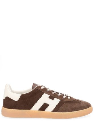 Hogan Brown Suede Leather H Sneakers