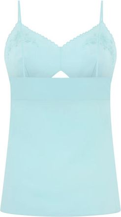 Alberta Ferretti Top Slipjurk met Dunne Bandjes - Dames - Pyjama - Blauw - L - Nachtkleding