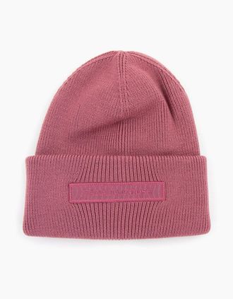 Canada Goose Womens Canada Goose Tonal Emblem Beanie Soft Mauve - Pink - Size: OS