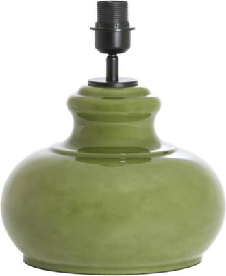 Light & Living Light & Living - L&aacute;mpara De Mesa - Verde - Verde - Vidrio - &Oslash;