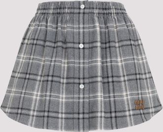 Miu Miu Cotton Midi Skirt