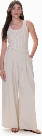 Rebecca Taylor Grace Wide Leg Pant in Alabaster at Nordstrom, Size 10