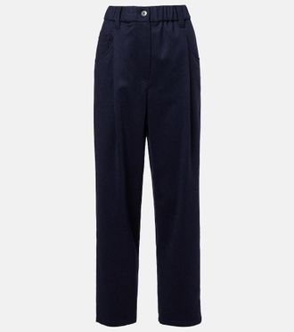 Brunello Cucinelli Monili wool straight pants