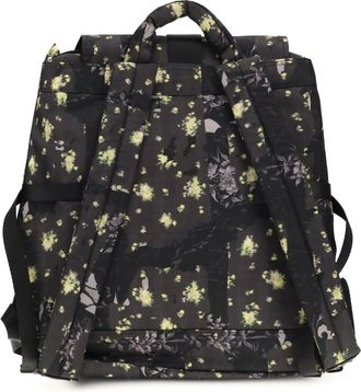 Ganni Womens Re-Tech Nylon Print Backpack Mulch Recycled Polyamide Backpacks