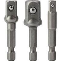OEM Adaptador De Tuerca Hexagonal De 3 Piezas, Adaptador De Enchufe, Adaptador De Tuerca De Destornillador De 1/4, 1/2, 3/8 - Crezuo