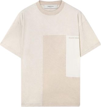 Golden Goose Patchwork Design Short-Sleeve T-Shirt with Relaxed Fit