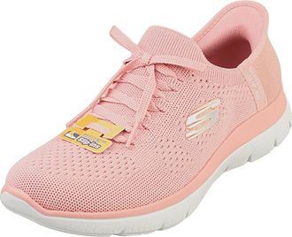 Skechers Womens Summit New Daily Hands Free Slip-ins Sneaker, Rose, 7 UK Wide