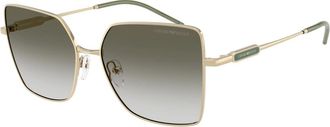 Emporio Armani Ea 2179 Zonnebril - Dames - Zonnebrillen - Geel - 56 MM - Accessoires