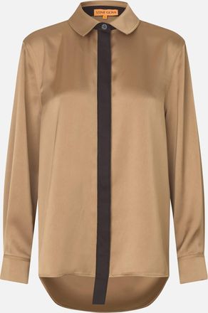 Stine Goya Damesblouse Stine Goya met lange mouwen in Tan