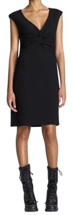 Tory Burch Patrice black crepe dress Size M