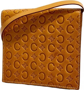 Celine Light Brown Leather Chain/Shoulder Wallet (Pre-Owned)