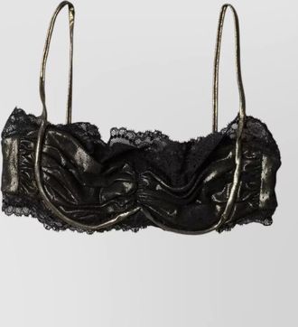 Dolce & Gabbana silk underwired balconette bra